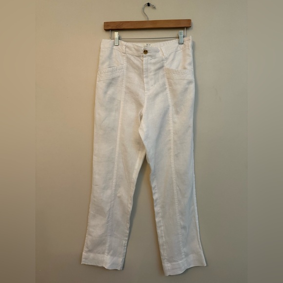 Nicole Miller Denim - Nicole Miller While Straight Leg 100% Linen Pants